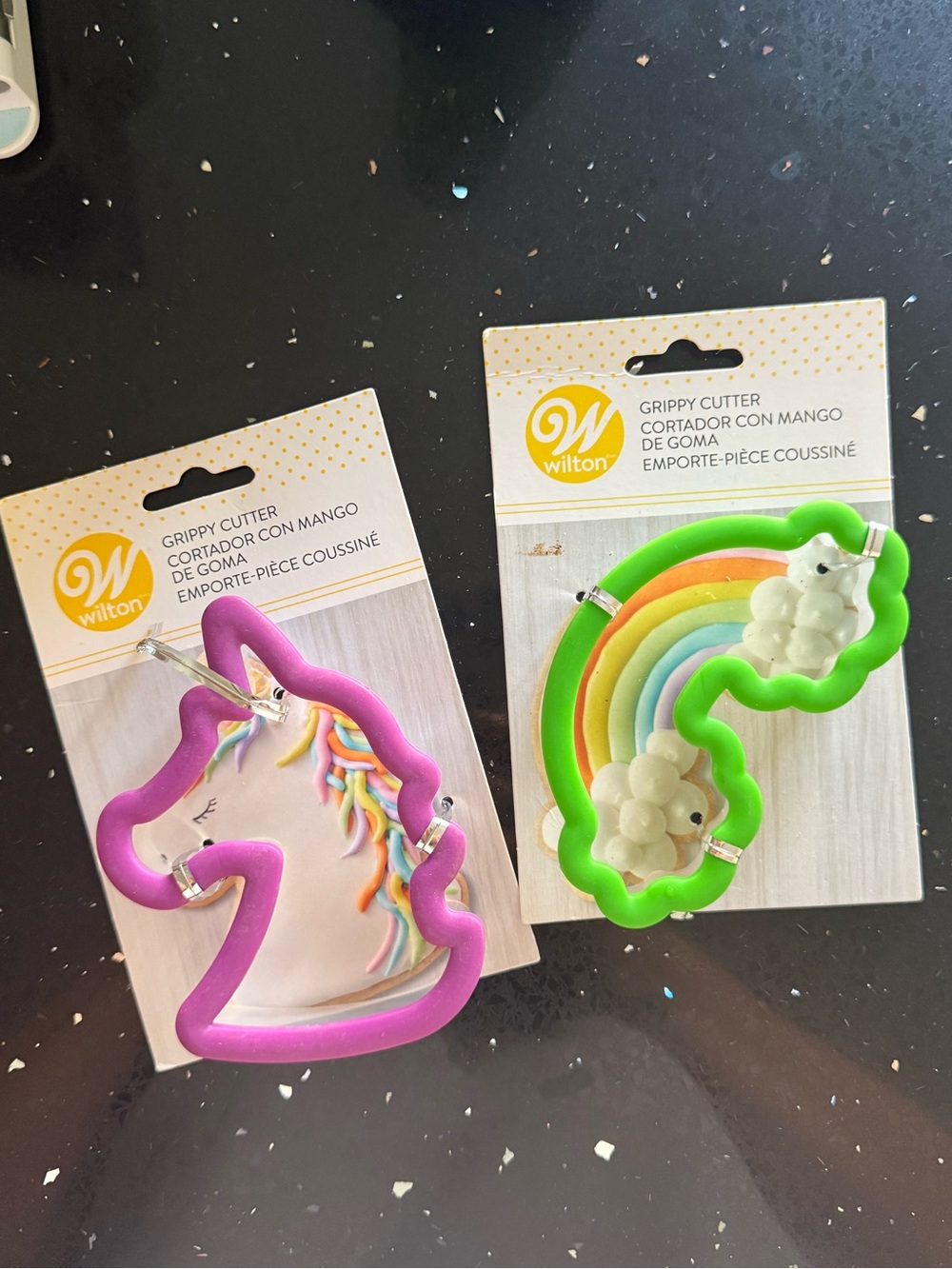 Wilton Unicorn & Rainbow Grippy Cookie Cutters